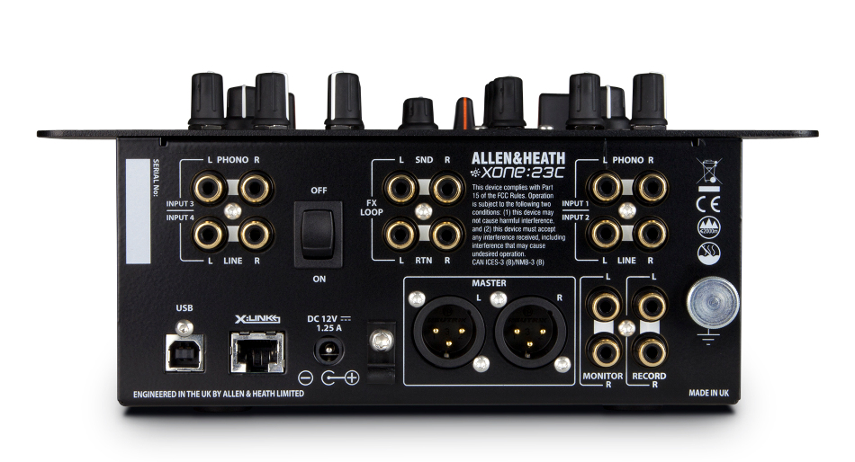 Allen   Health Allen&heath xone:23c mezcladora para dj  2+2 canales con dos entradas phono/line